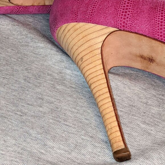 Women’s Cole Haan Nike Air Stiletto Platform heels. Fushia Size 7.5 B - Picture 4 of 7